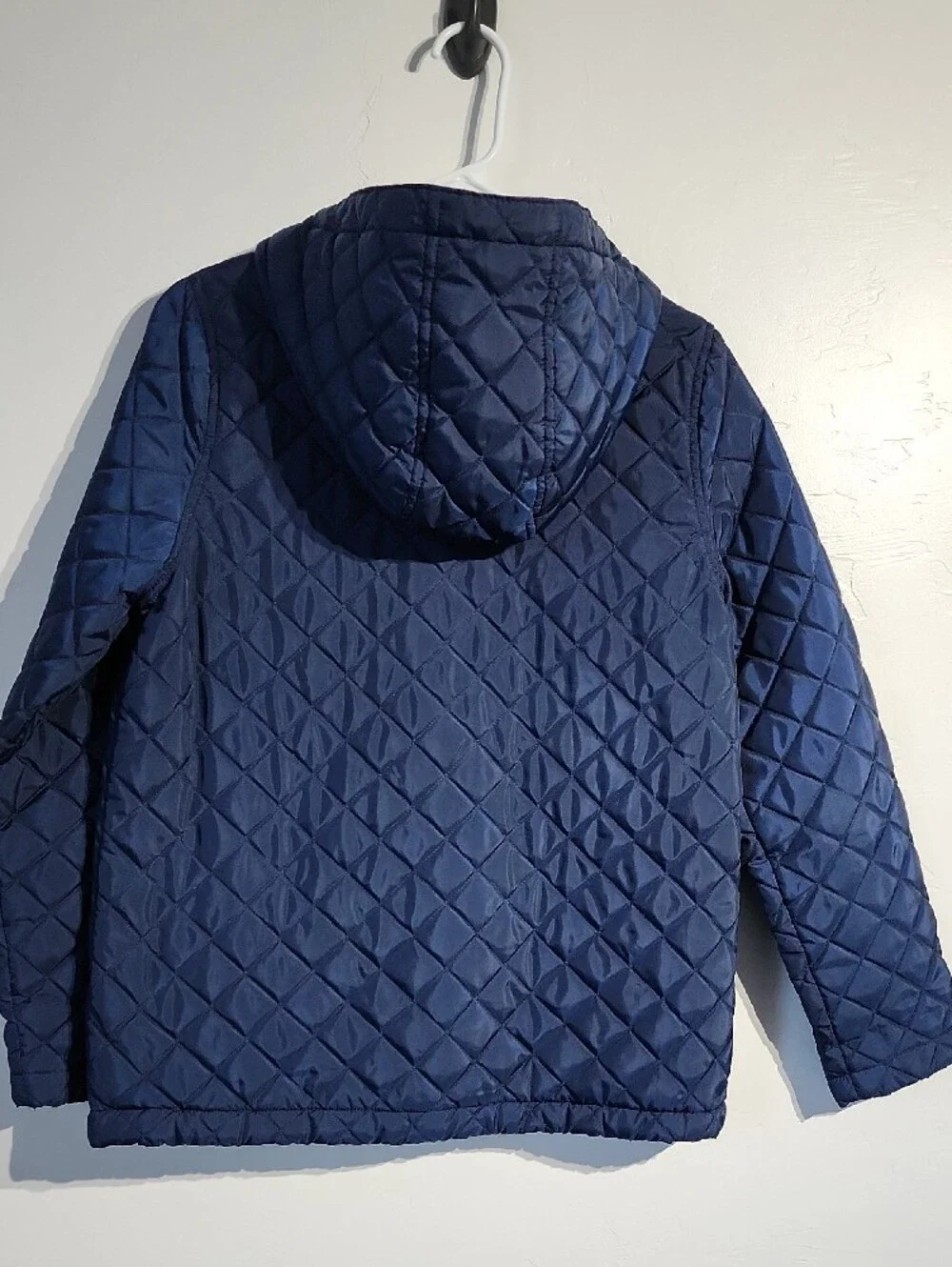 Place Navy Quilted Hooded Puffer Jacket Big Kids Sz XXL